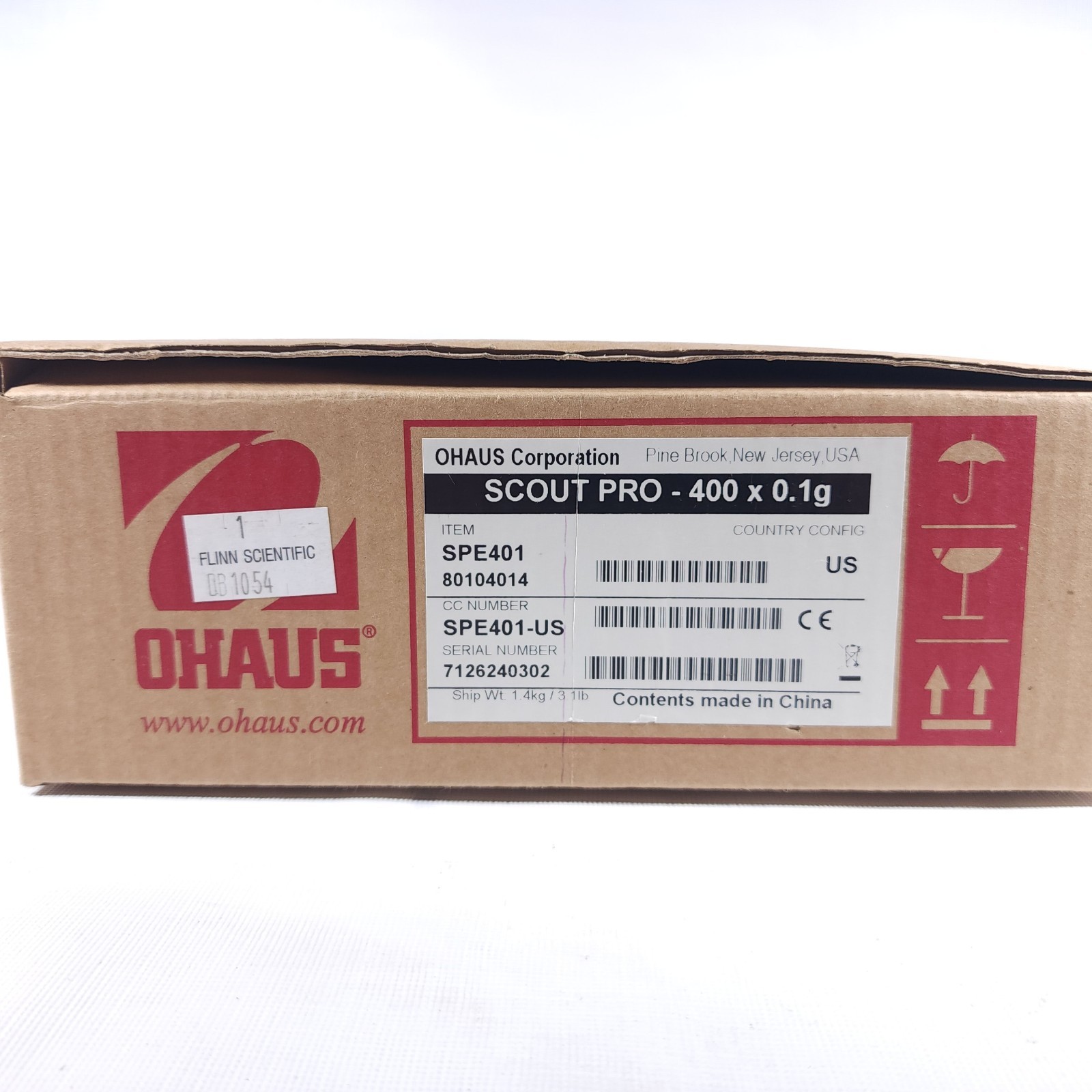 Ohaus Scout Pro SPE401 400g Digital Scale Portable Digital Gram Complete In Box