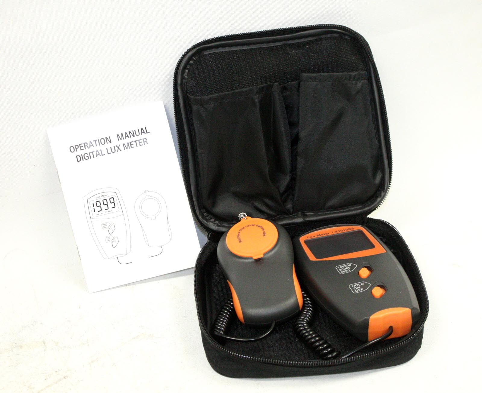 Accuracy 100,000 Lux Digital Hydroponic Grow Light Meter Photometer Luxmeter