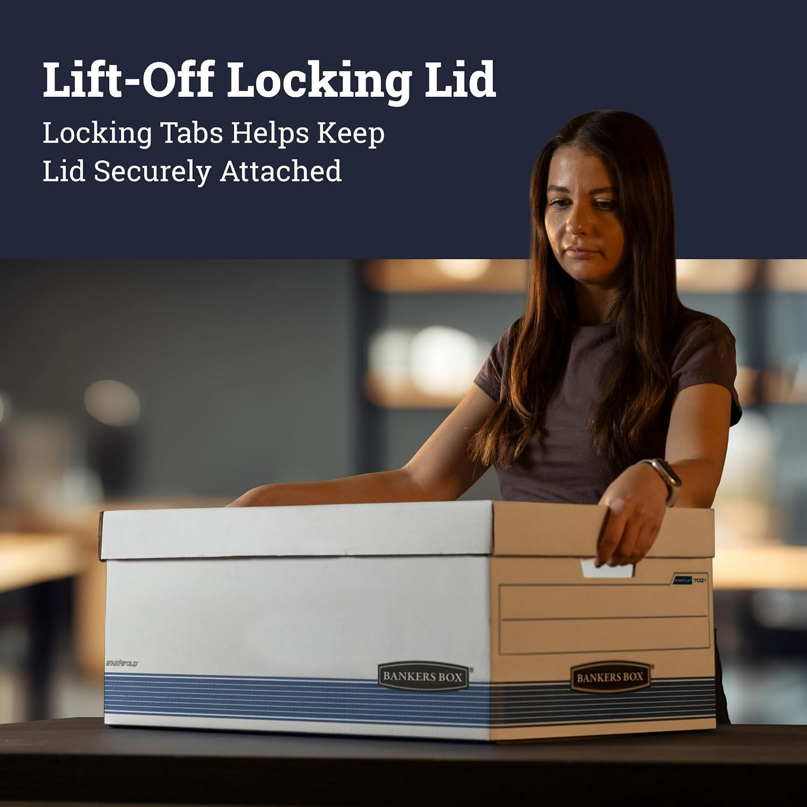 12-Pack Medium Duty File Storage Boxes 24 Inch Legal FastFold Collapsible