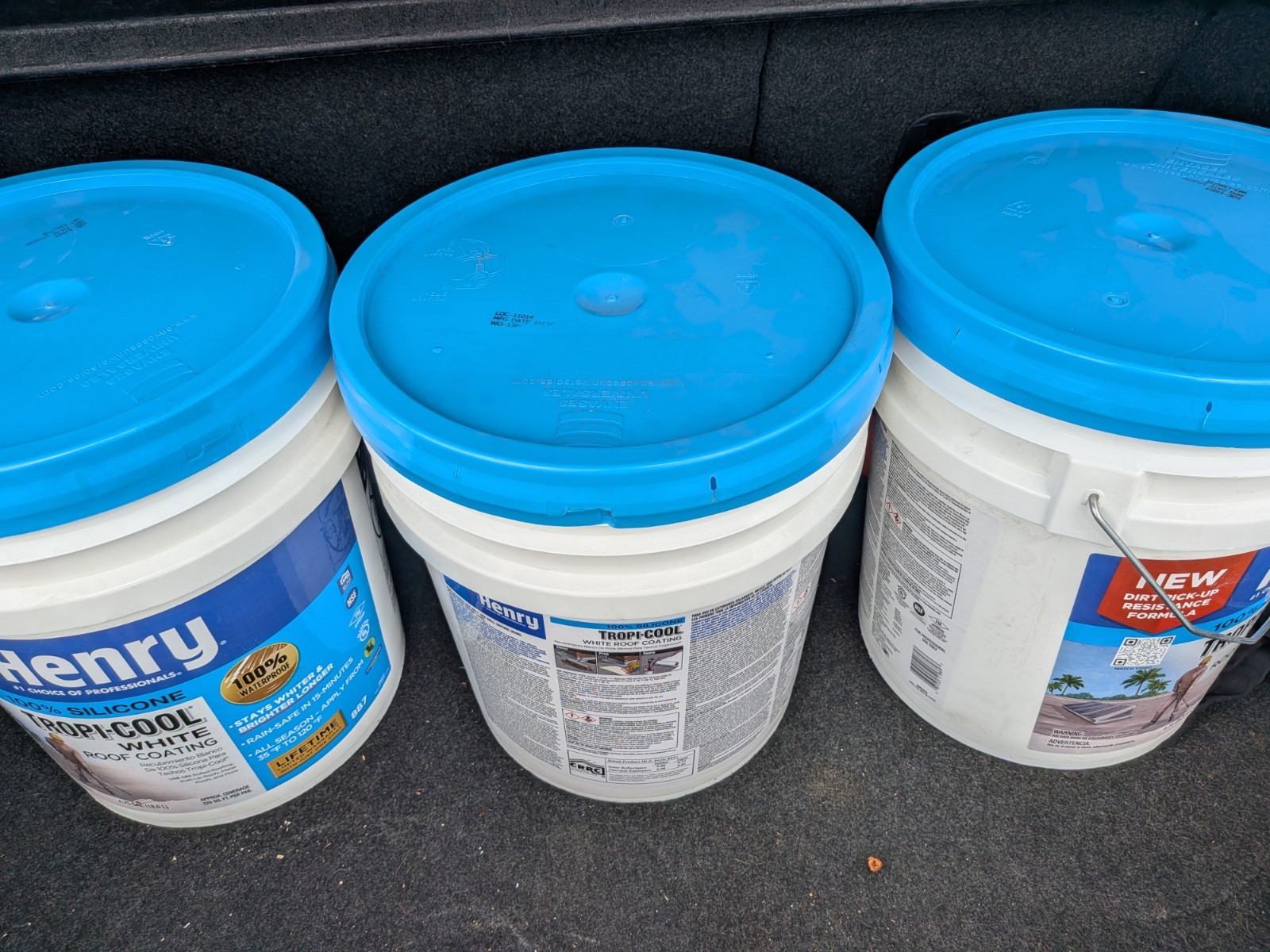 Henry Tropi-Cool 100% Silicone White Roof Coating 4.75 gal Pail, Unopened