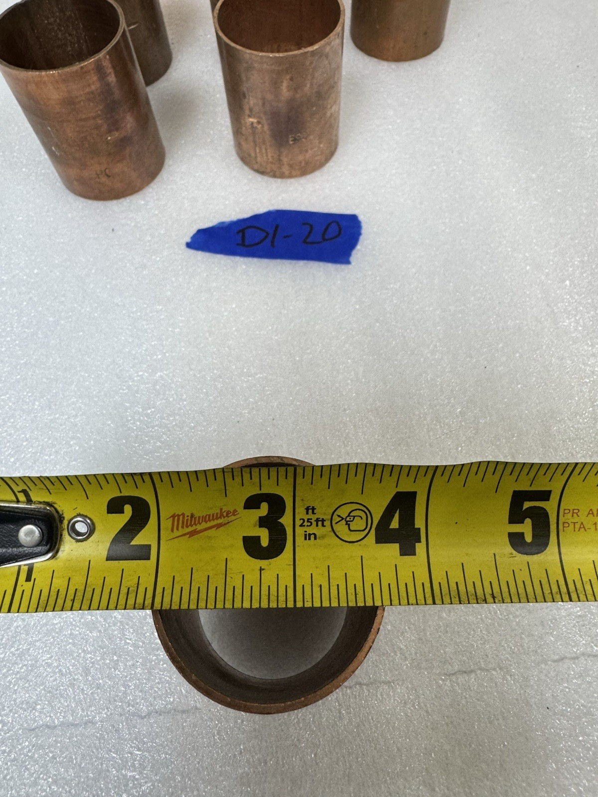 1-1/2″ Copper Slip Coupling With and Without Stop, multiple brands ( Lot of 9 )