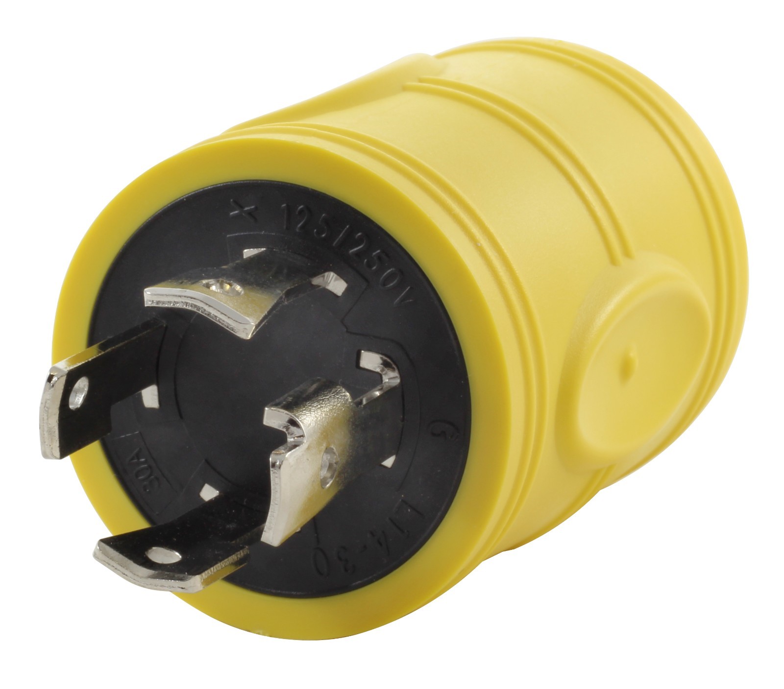 Compact Locking RV Adapter NEMA L14-30P to NEMA TT-30R by AC WORKS®