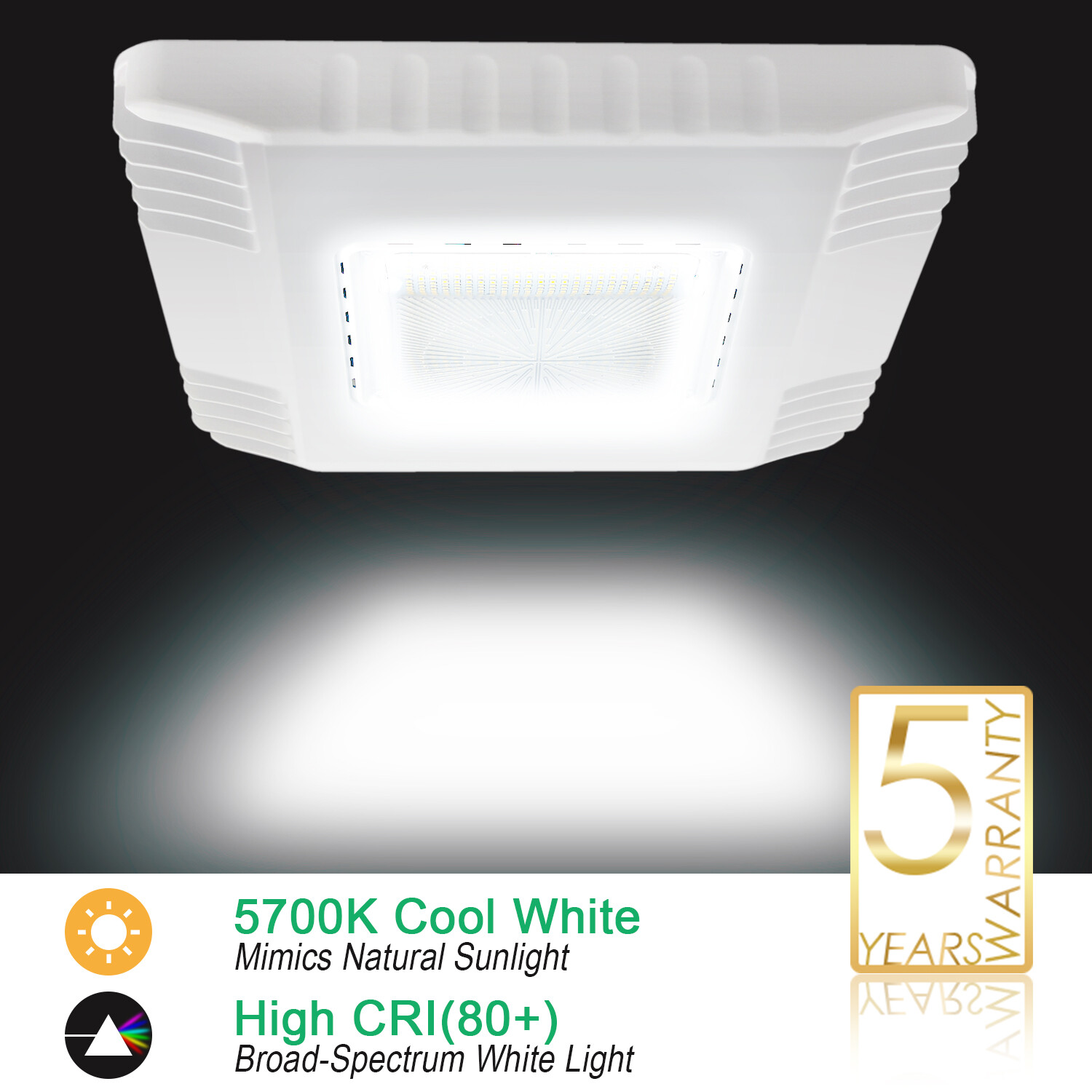 8Pack 150W LED Canopy Light Parking Lot Gas Station Lamp IP65 21000LM 5700k UL