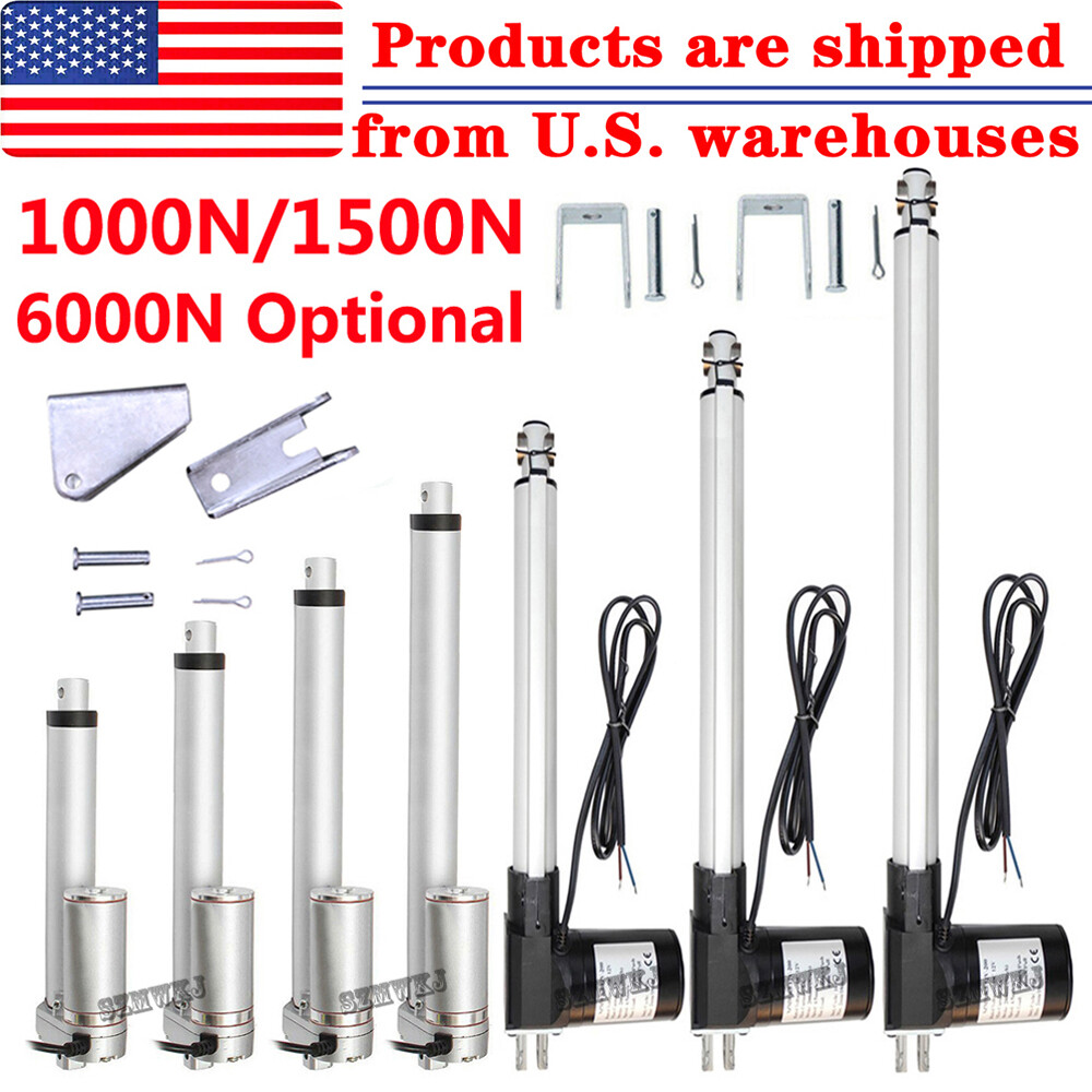 50mm-450mm 2″- 18″ Inch Stroke Linear Actuator 12V DC Putter Motor Heavy Duty IG