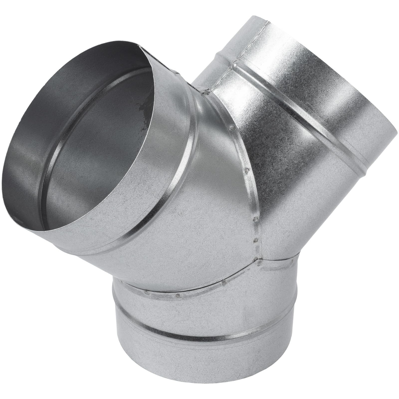 6″ Inch 3 Way Metal Duct Splitter. 60 Degree 3 Way Y Shape Connector. Connect…