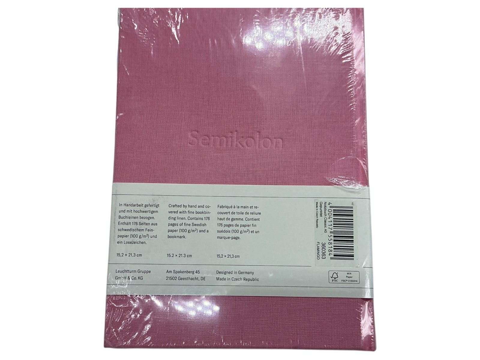Semikolon Pink A5 Dotted Notebook Set Of 2