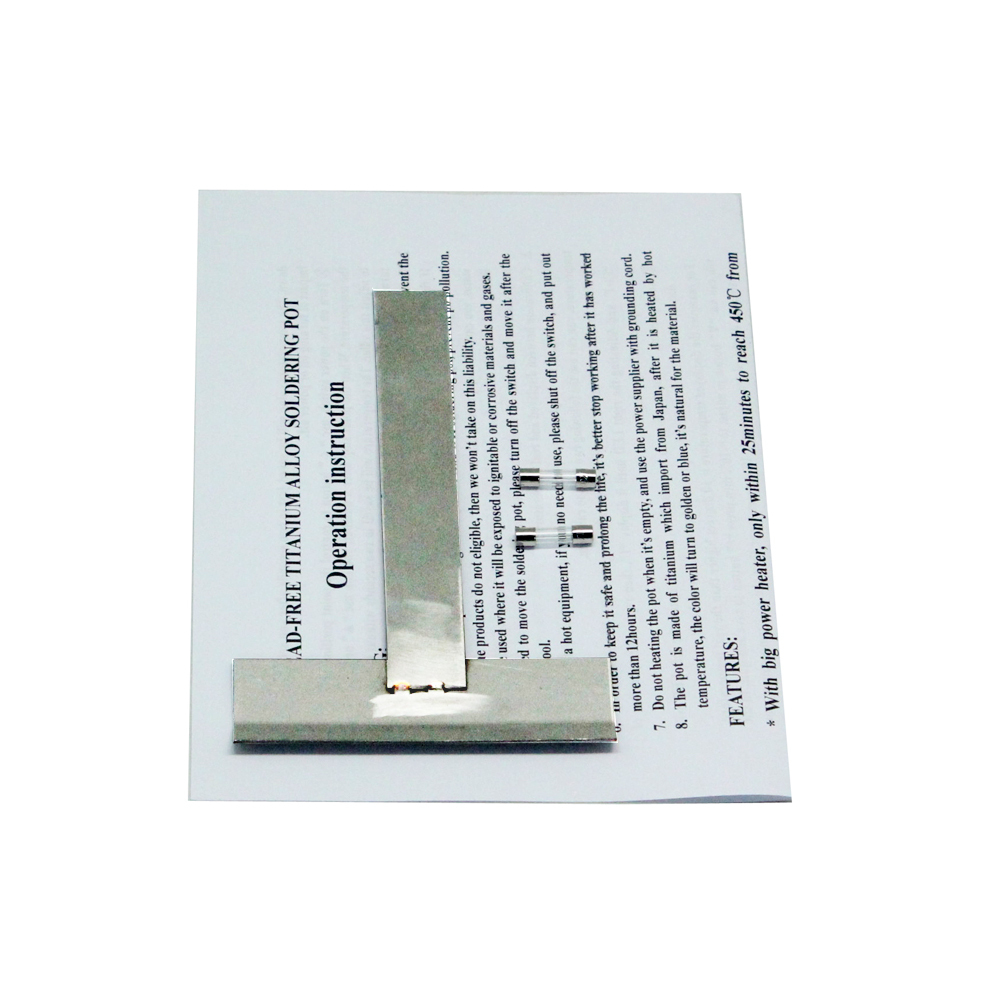 CM161 Lead-Free Titanium Alloy Solder Soldering Pot 1000W 397Lx205Wx120H 5.7kg