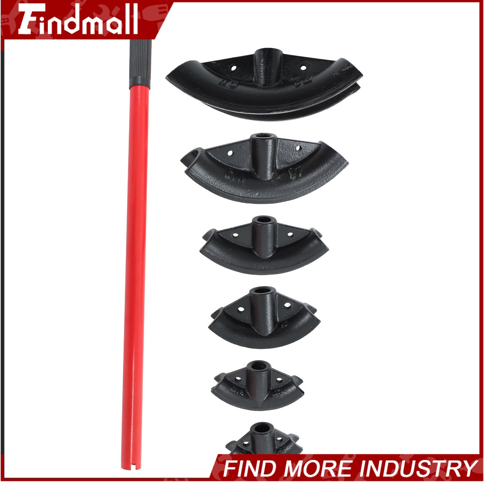 Findmall W/ 6 Dies Copper Exhaust Pipe Bender Manual Hydraulic Tubing Bender 12T