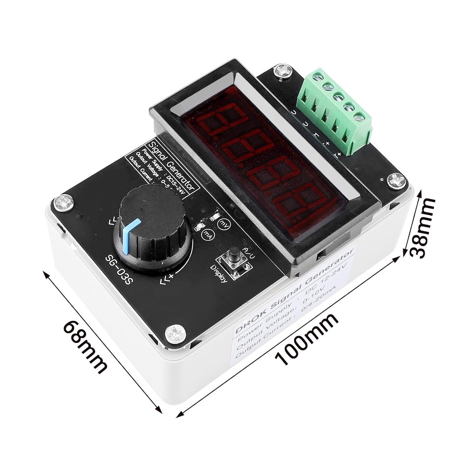 4-20mA Generator, Adjustable Signal Generator, DC 0-10V 0 4-20mA Current Volt…