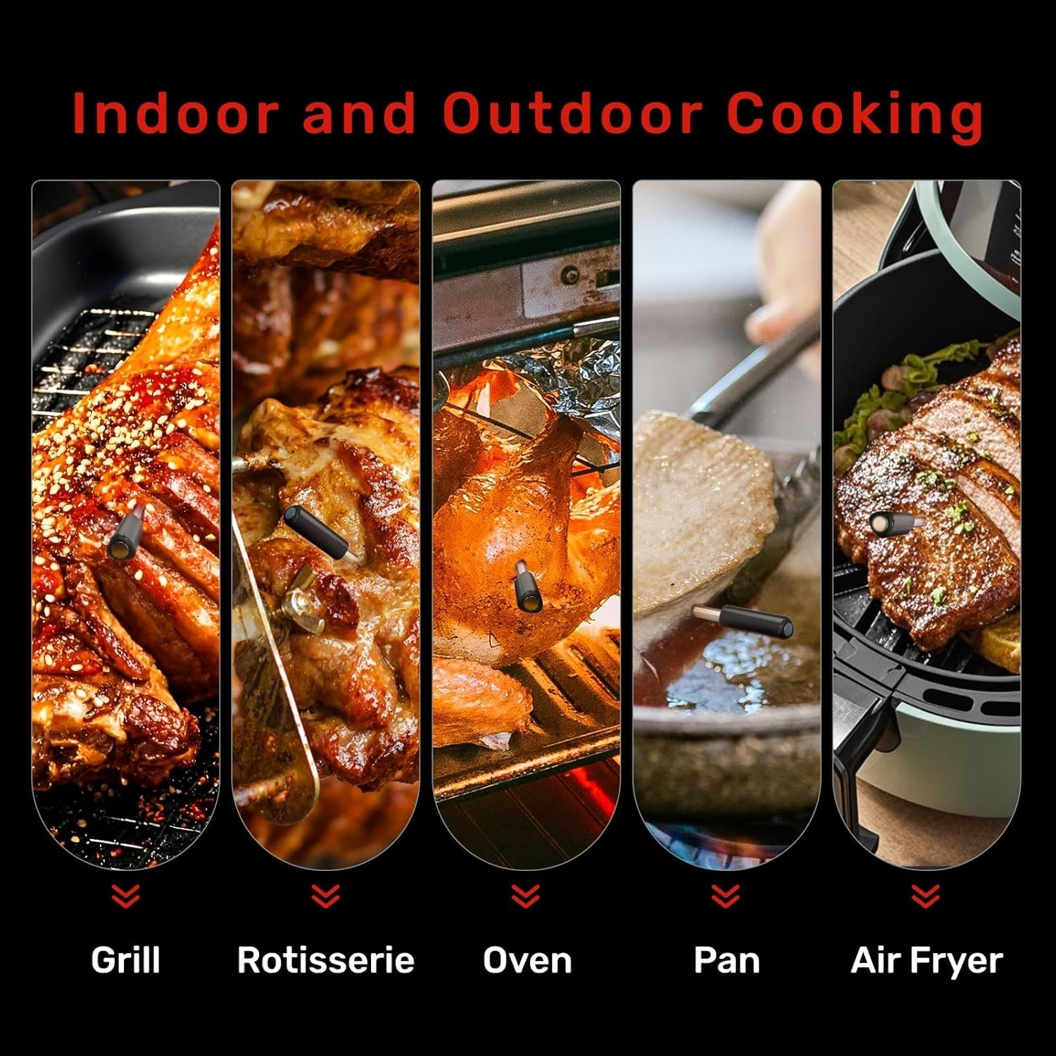 Meatmeet WiFi Wireless Bluetooth Meat Thermometer Digital, Smart AI Powered Cook