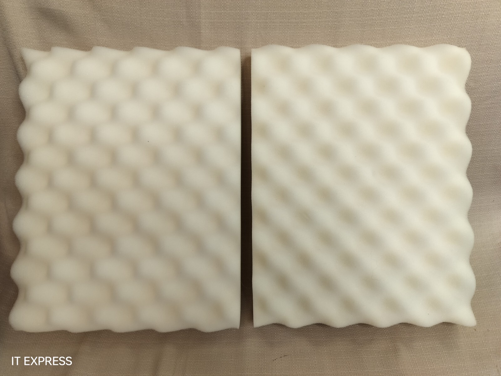 1X recycled foam packing shipping protection thick wave-cut cushion pad block