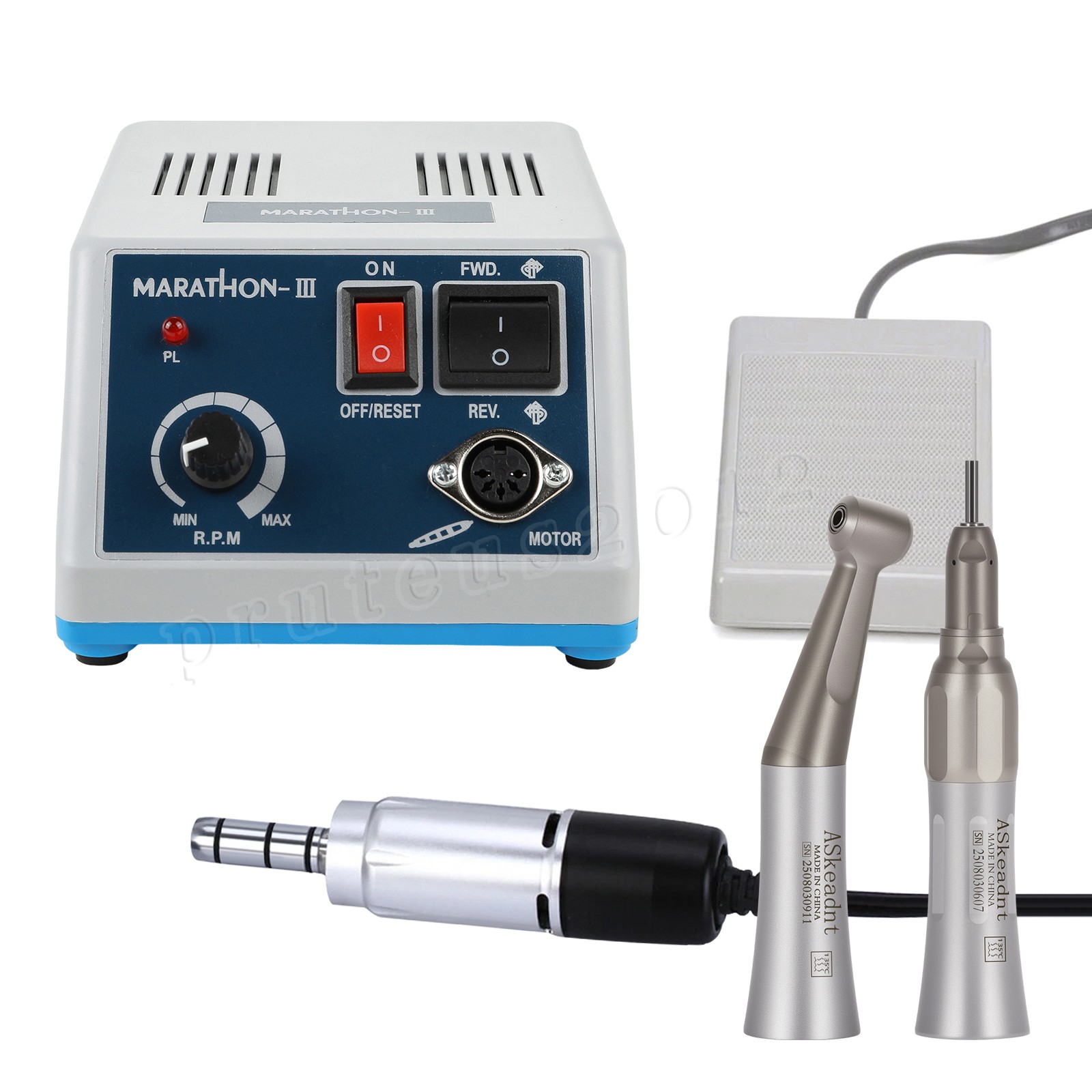 Dental Lab Marathon Electric Micromotor Contra Angle/Straight Handpiece Drill N3