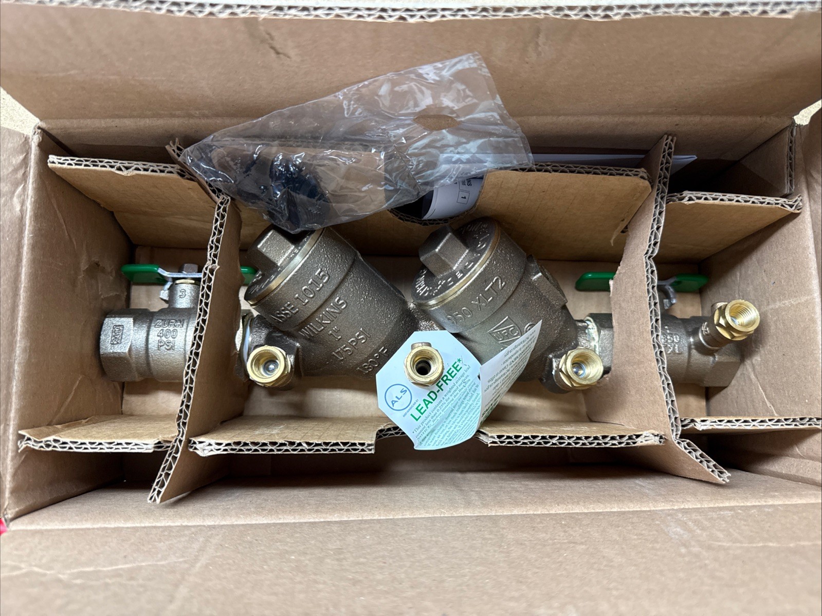 Zurn 1-950XLT2 Wilkins Double Check Valve Backflow Preventer