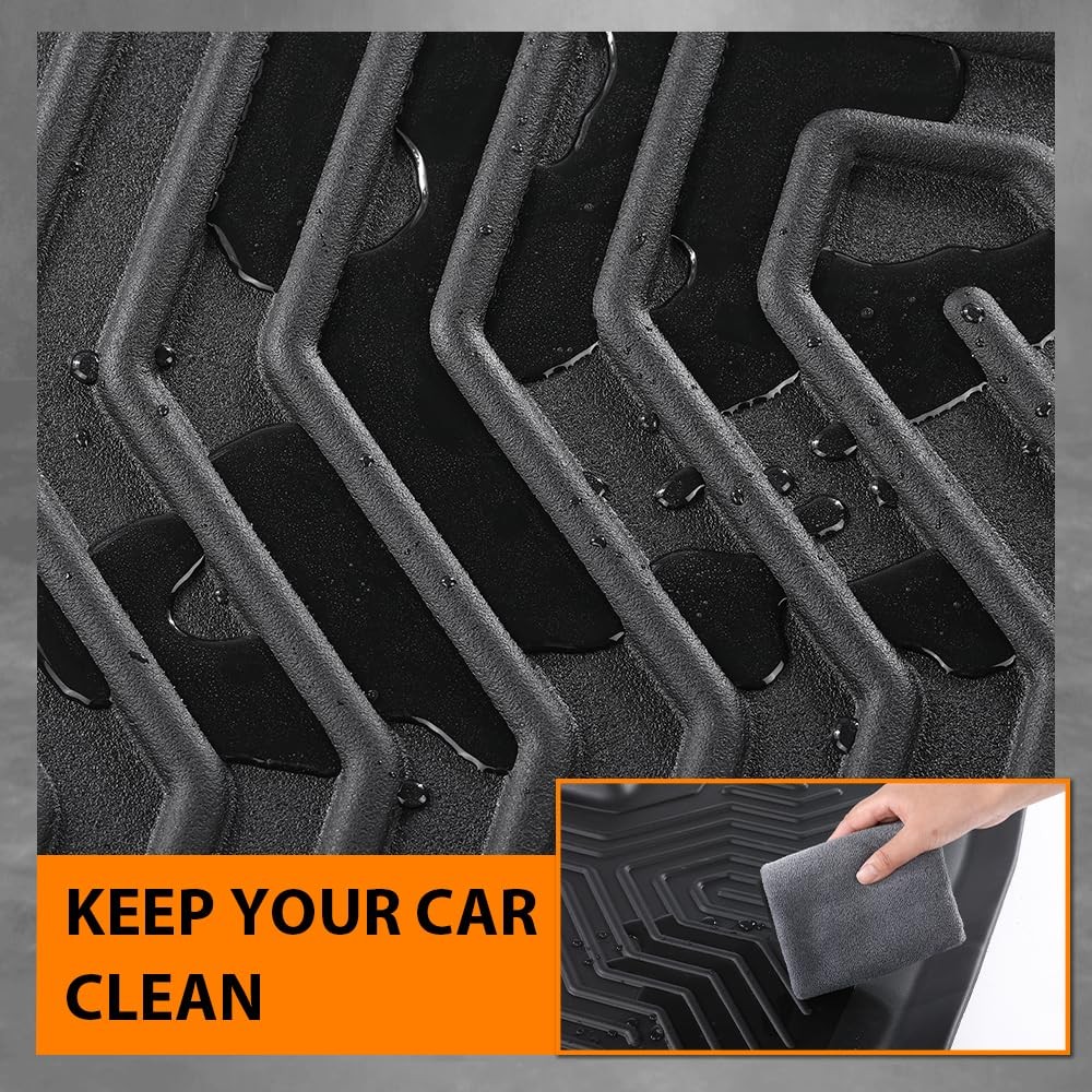 TPE All Weather Floor Mats Cargo Liner Kia Telluride 2020-2025 Bucket Seat