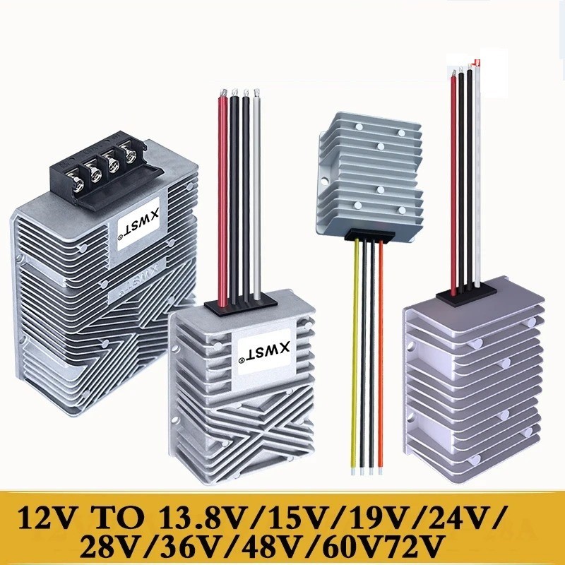 DC-DC Converter 12V to 13.8-48V Boost Step Up Voltage Regulator 1-50A Car Laptop