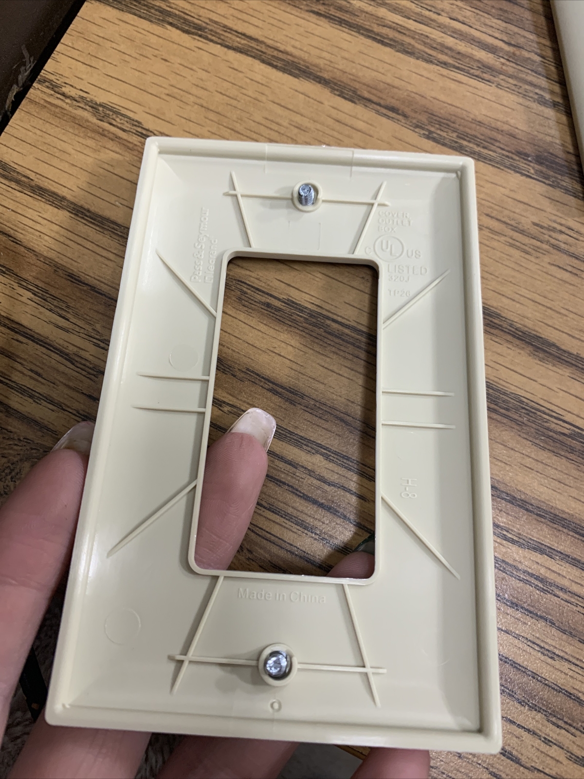 (5) NEW Pass & Seymour Legrand TP26-I Ivory 1-Gang Decorator Rocker Wall Plate