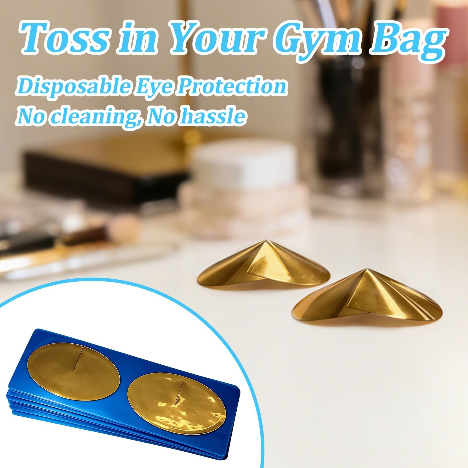 Tanning Eye Protection – Crystal-Clear Disposable Cones for Tanning Beds 50 P…