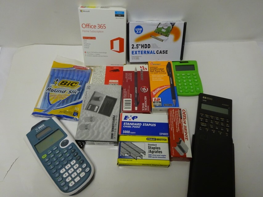 Office supplies Mixed items wholesales Pen, Staples, Calculators, More 50 piece