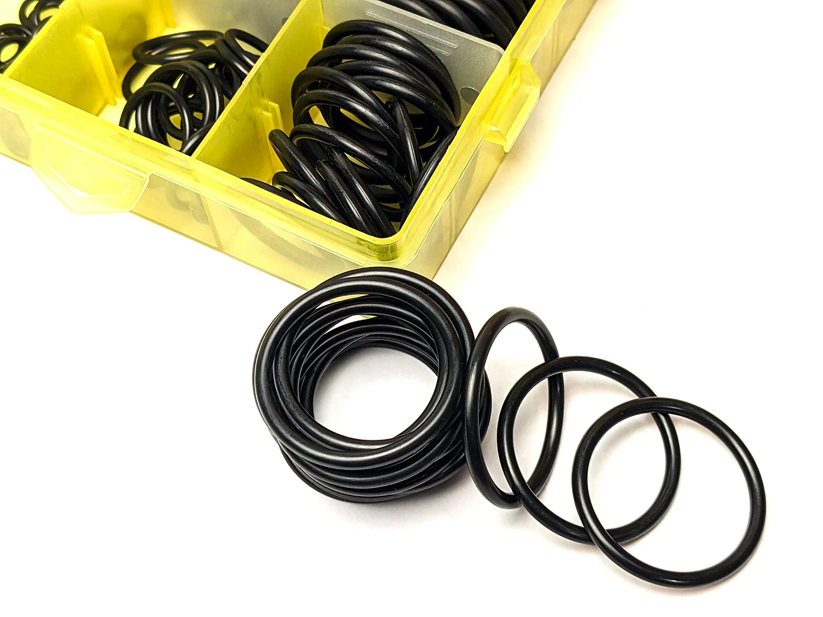 Hydraulic O-Ring Kit Flange Fittings 70 Pieces (7 Common Sizes) SAE Buna-N 90 Du
