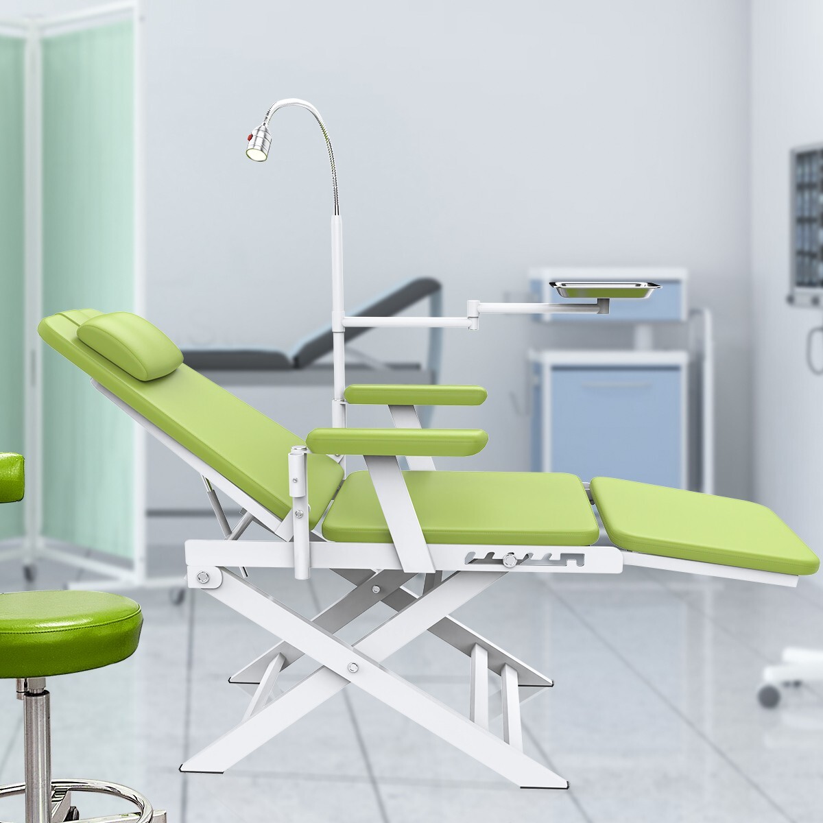 Portable Dental Mobile Delivery Unit System with Air Compressor 4Hole /Chair