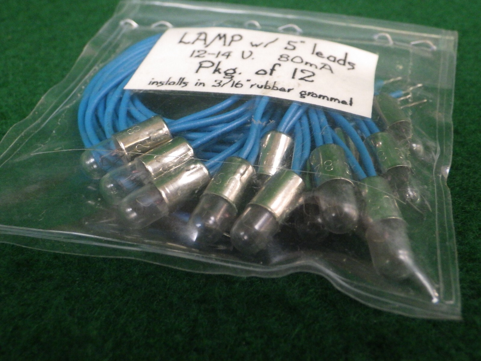 Vintage Electronics Indicator Lamps 12-14V 80mA 3/16″ diameter Pack of 12 pcs