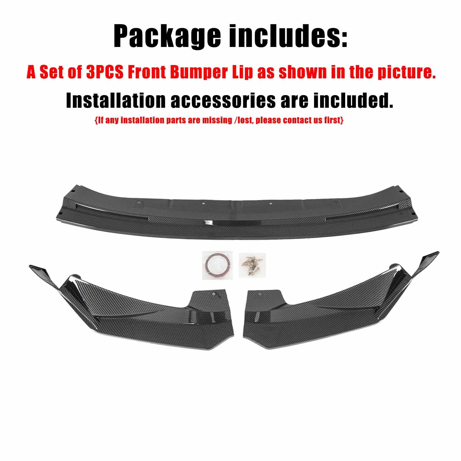 Front Bumper Lip BMW G80 M3 G82 G83 M4 2021-2026 Carbon Fiber Painted