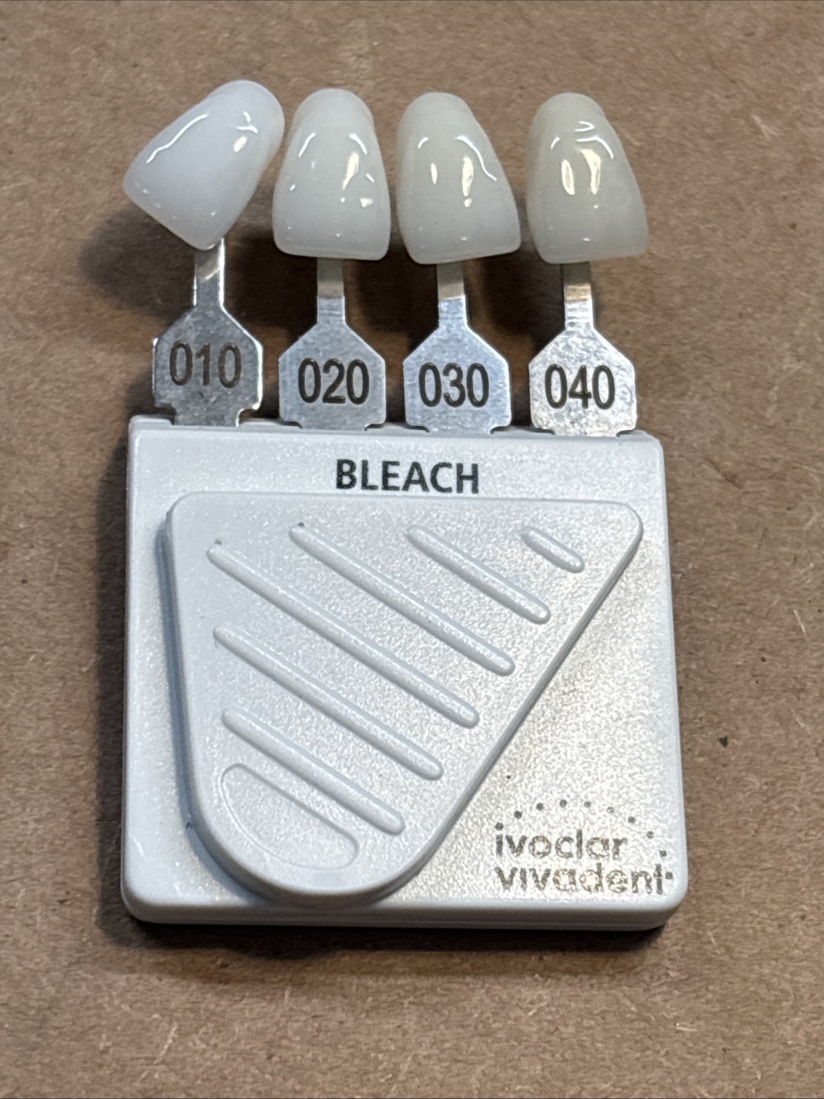 Ivoclar Dental Bleach Shade Guide 4 Colors Bleached Chart Teeth Whitening