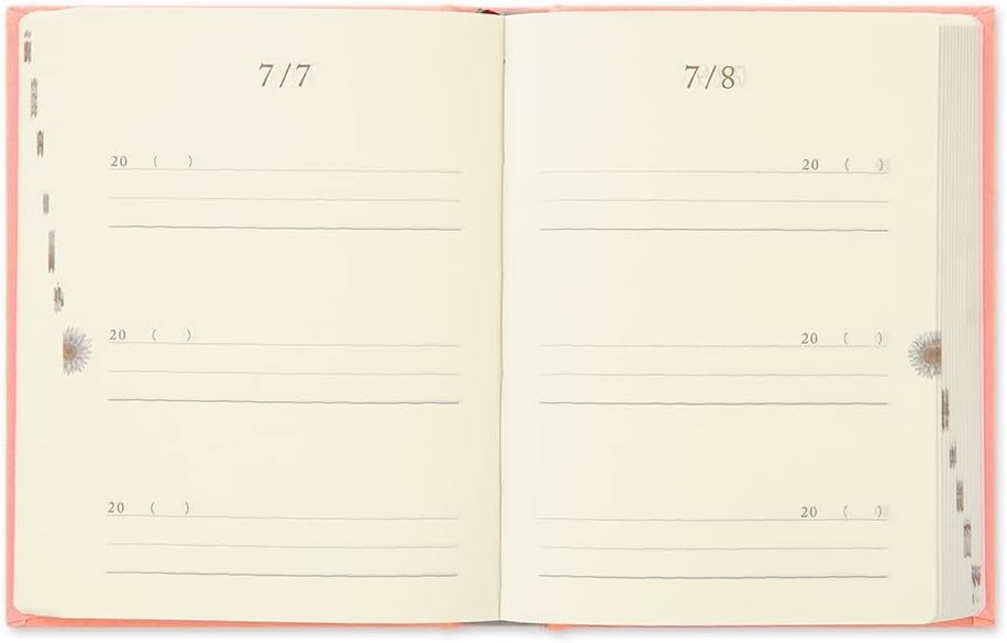 Midori 12901006 Diary 3 Years Consecutive Door Mini Pink JAPAN