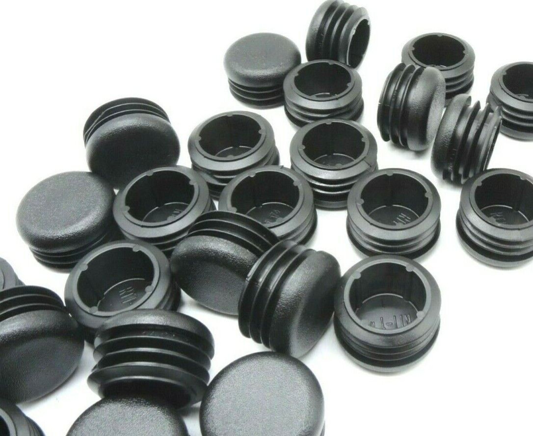 1 1/4″ OD Round Finishing Plugs Tubing Caps Chair Glides USA Made 12 per Pack