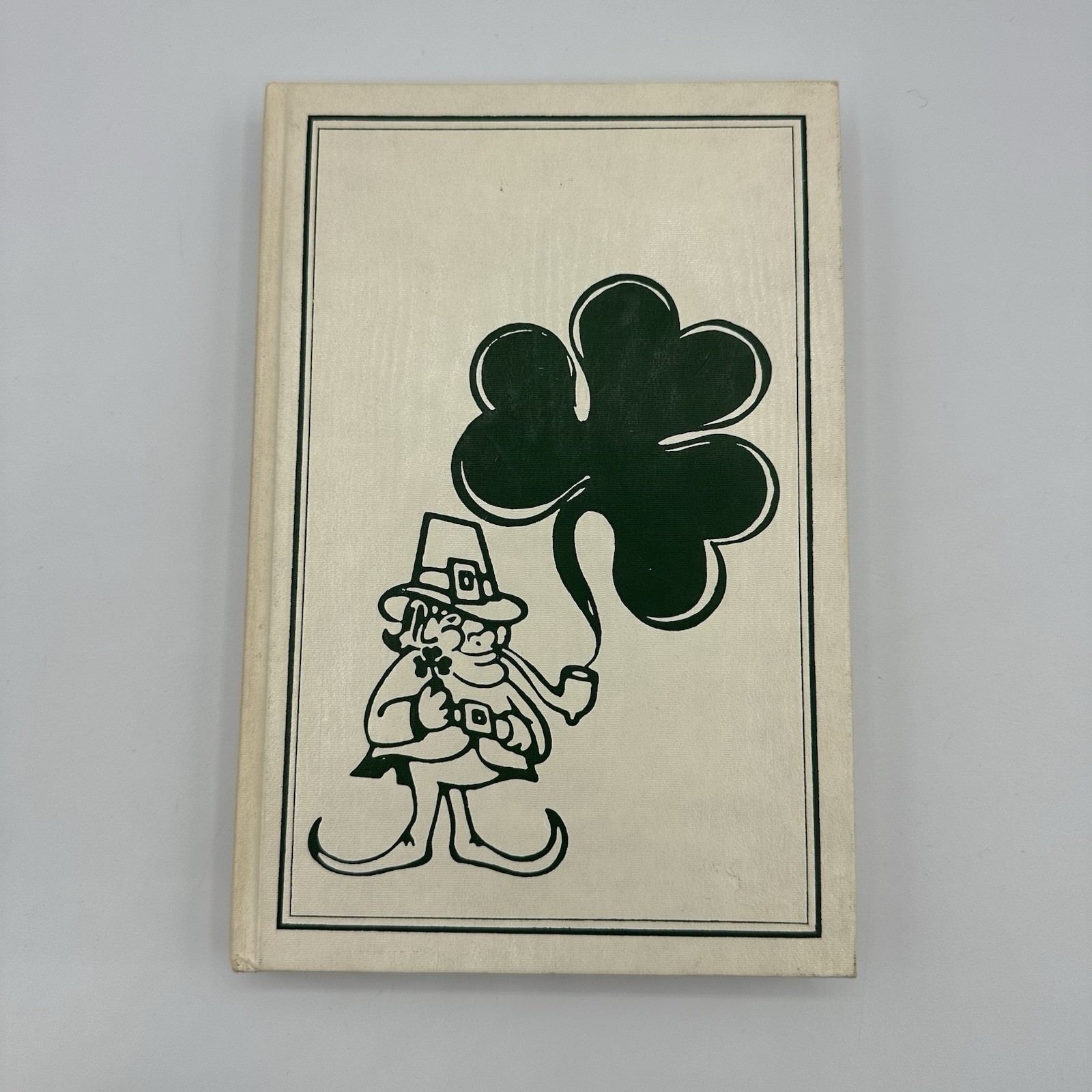 VTG Anything Book Hardcover Journal Leprechaun Lucky Notebook Clover 75+ Pages