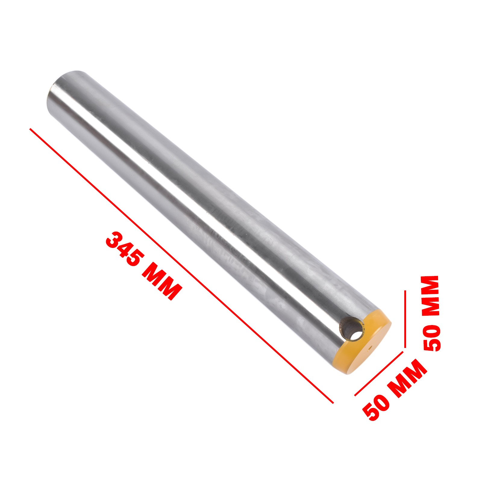 Excavator Bucket Pin 50mm x 345mm High-carbon Alloy Steel 40Cr for CAT Komatsu