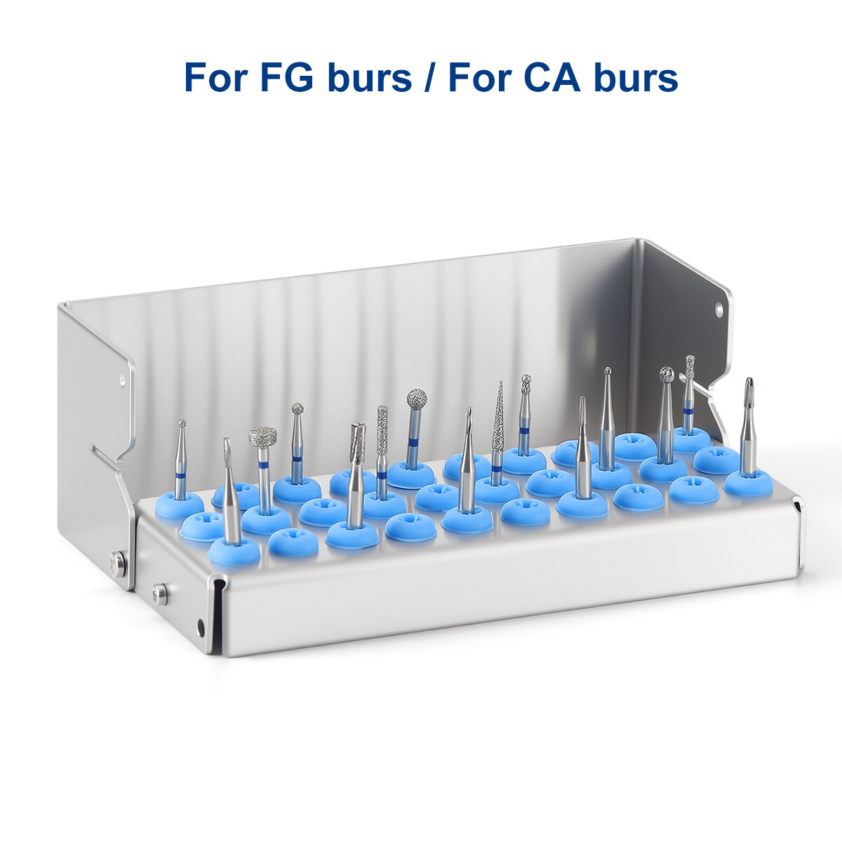 8/30 Holes Dental Bur Holder Disinfection Block Case Box Dentist Stand Autoclave