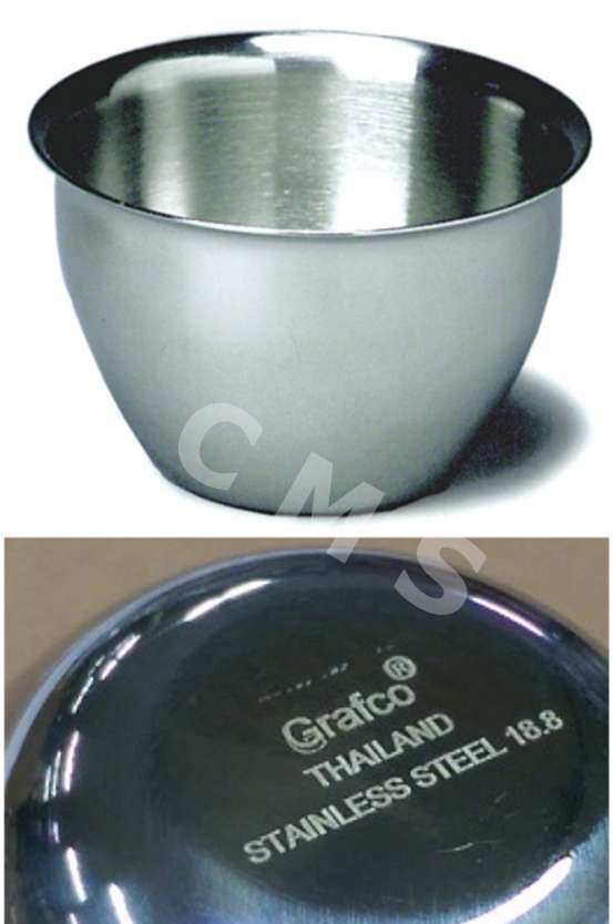 GRAFCO Stainless Steel Small Iodine Cup 3-1/4″ x 2″ 6-Oz Mixing Bowl Dappen Dish