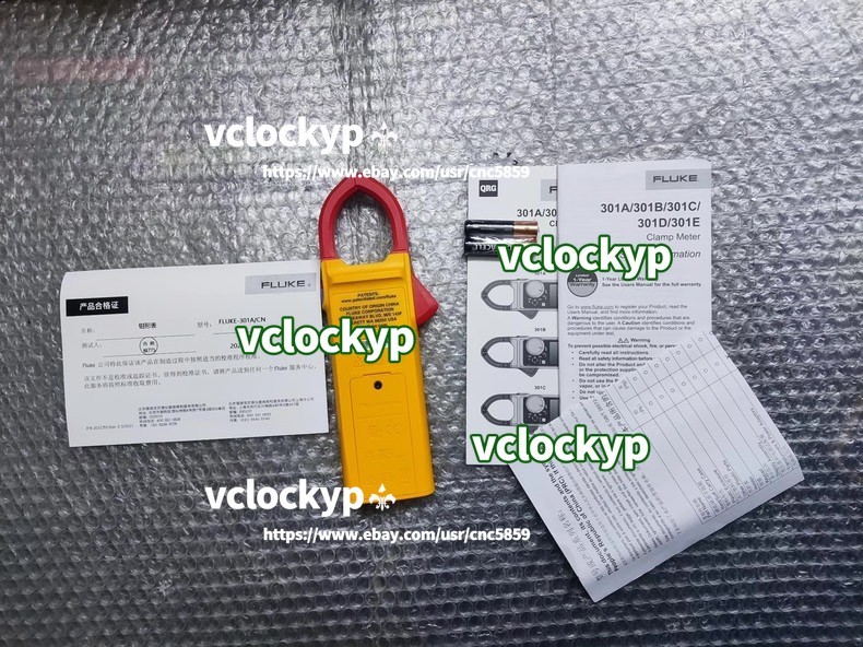 1PC New Fluke 301A/301A+ Digital AC Clamp Meter Handheld Voltage Current Tester