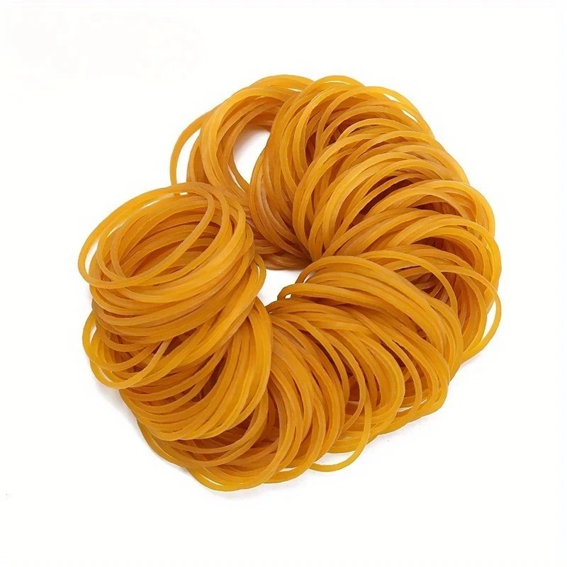 300pcs Rubber Strong Elastic 40mm Diameter Multi-Purpose Natural Rubber Bands