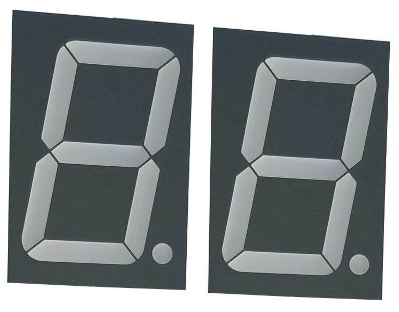 Large Seven Segment Display, Red 2.3 inch Digit (Pack of 2)