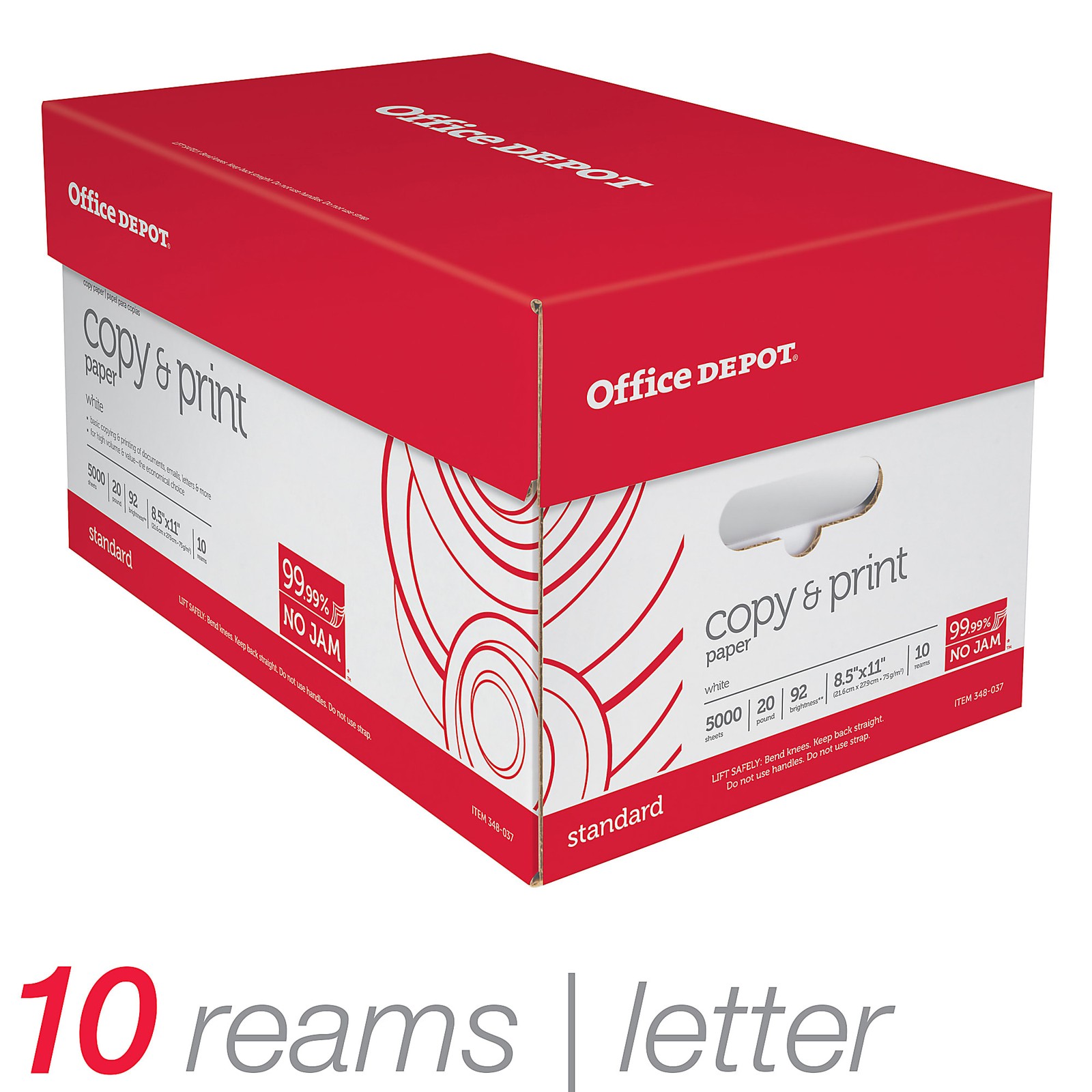 Office Depot Printer & Copy Paper 10 Reams, White, Letter 8.5″ x 11″, 5000 Sheet