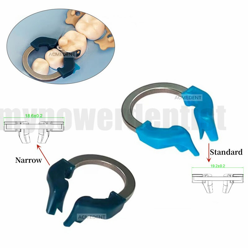 Dental Sectional Matrix Narrow Ring Titanium Clamp C2 D2 Matrix Kit Fit Palodent