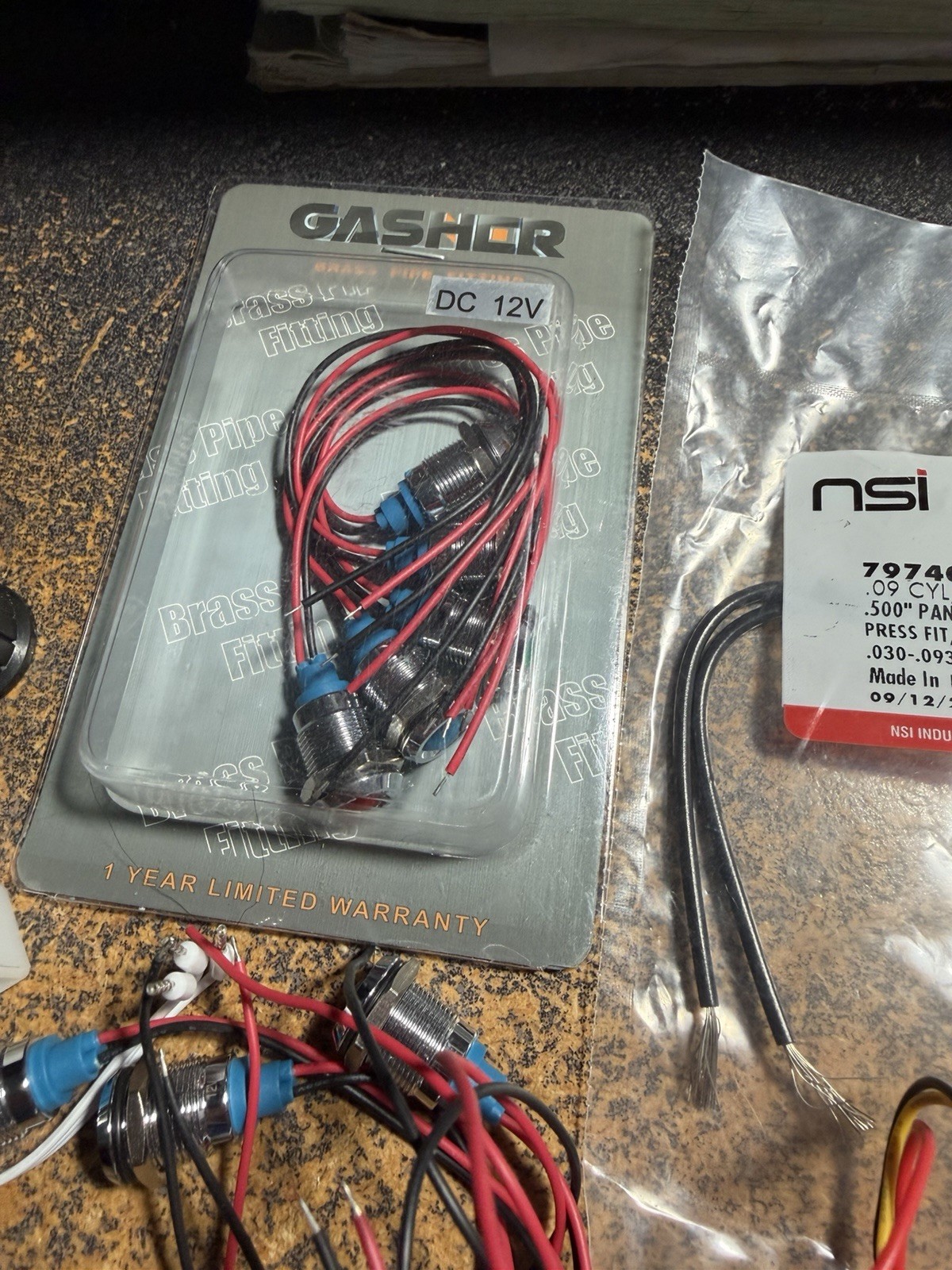 Lot of Electrical-LED Lights-NSI Indicator Light-Carling Toggle Switch & More