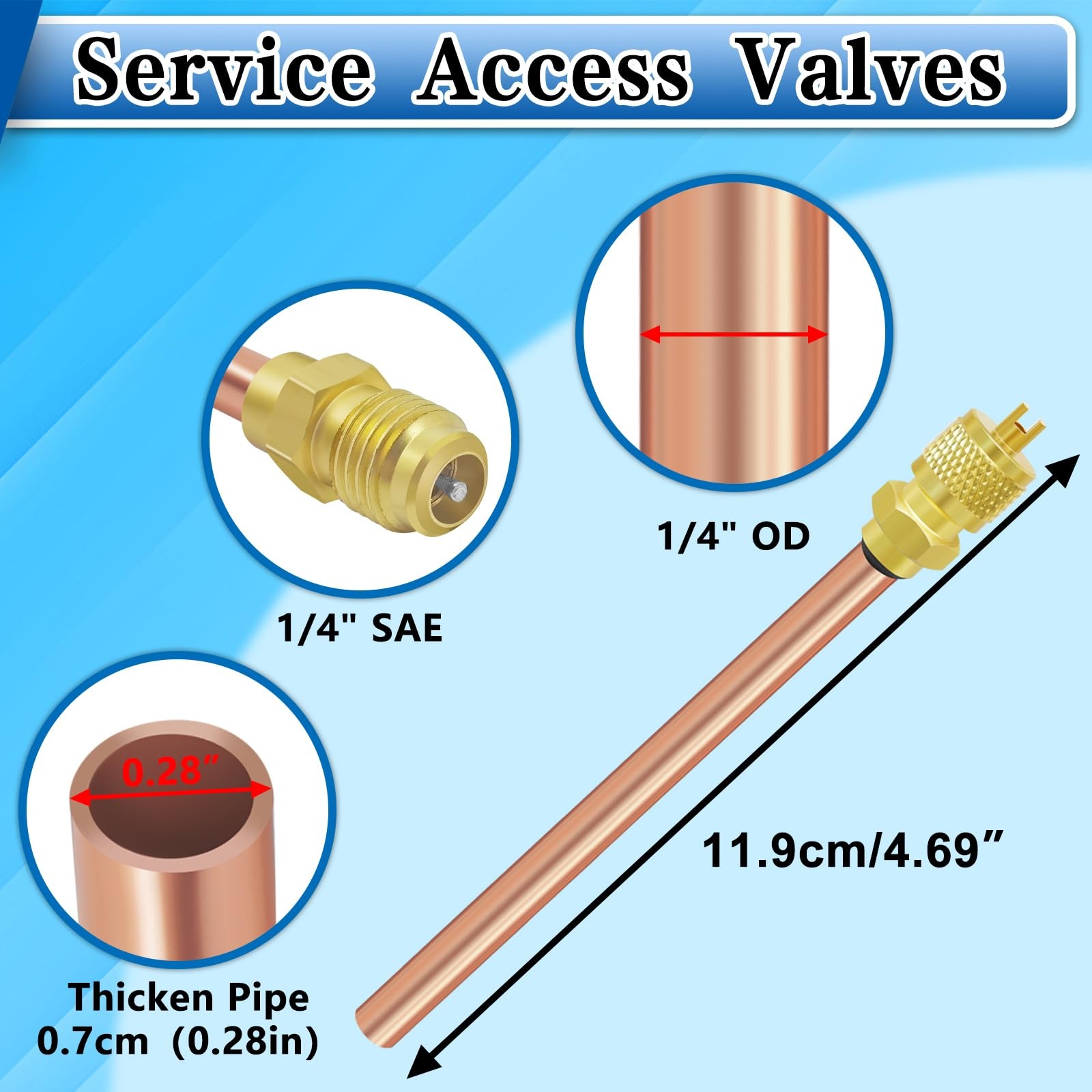 Refrigerator Filter Dryer with Access/Service Valve 、 Phosphor Copper Welding Ro