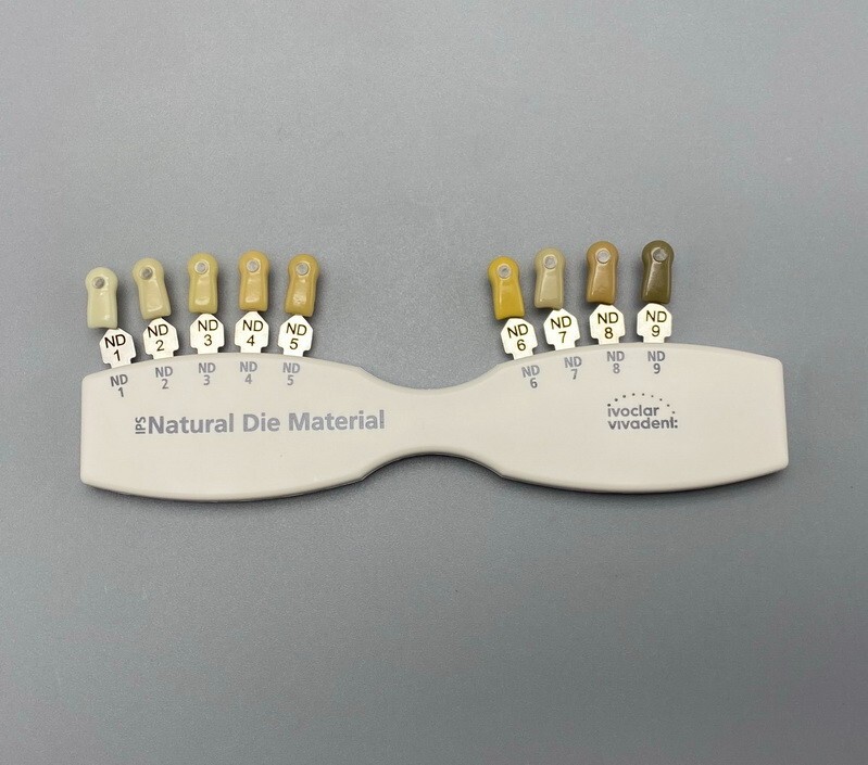 Dental Ivoclar Vivadent Dental Shade Guide Natural Die ND1-9 Color Bleach Teeth