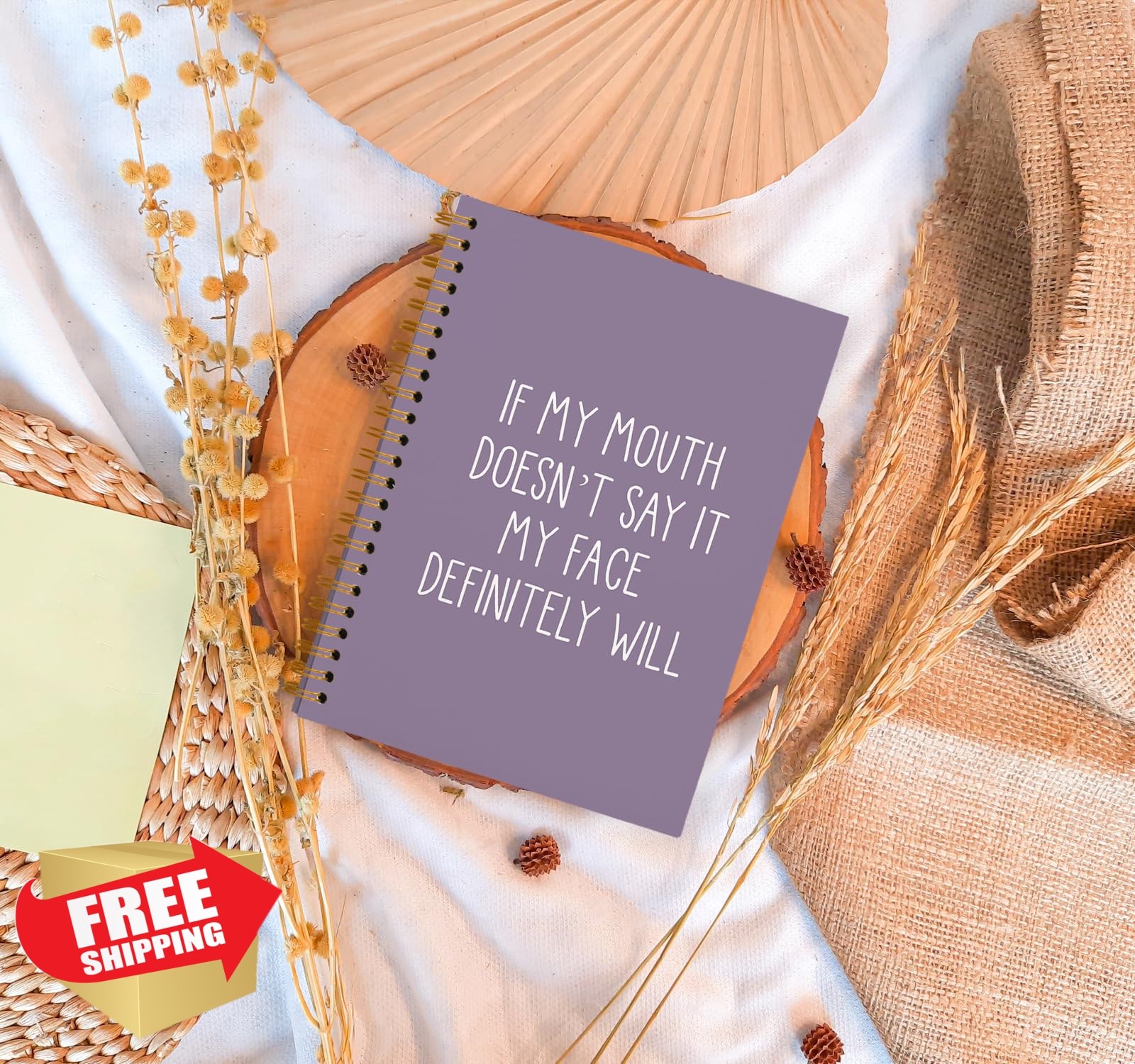 OXW If My Mouth Doesn’t Say Purple notebook