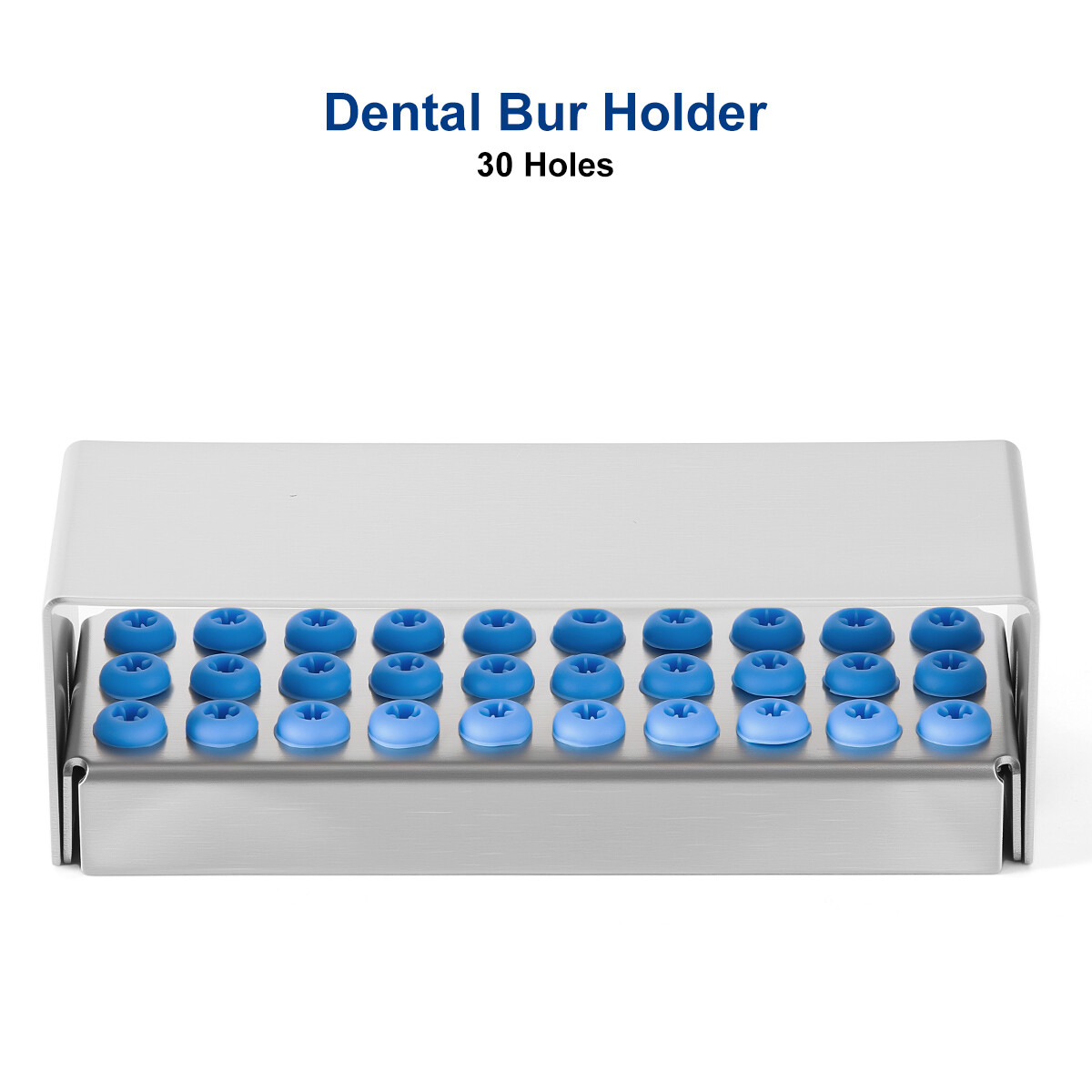 8/30 Holes Dental Bur Holder Disinfection Block Case Box Dentist Stand Autoclave