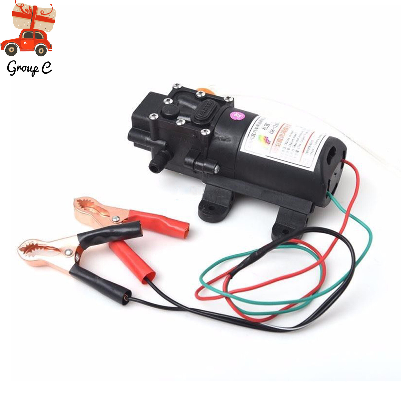 DC 12V Marine Auto Transfer Pump Oil Extractor Oil Change Pump 0.8MPA 5L/Min TOP