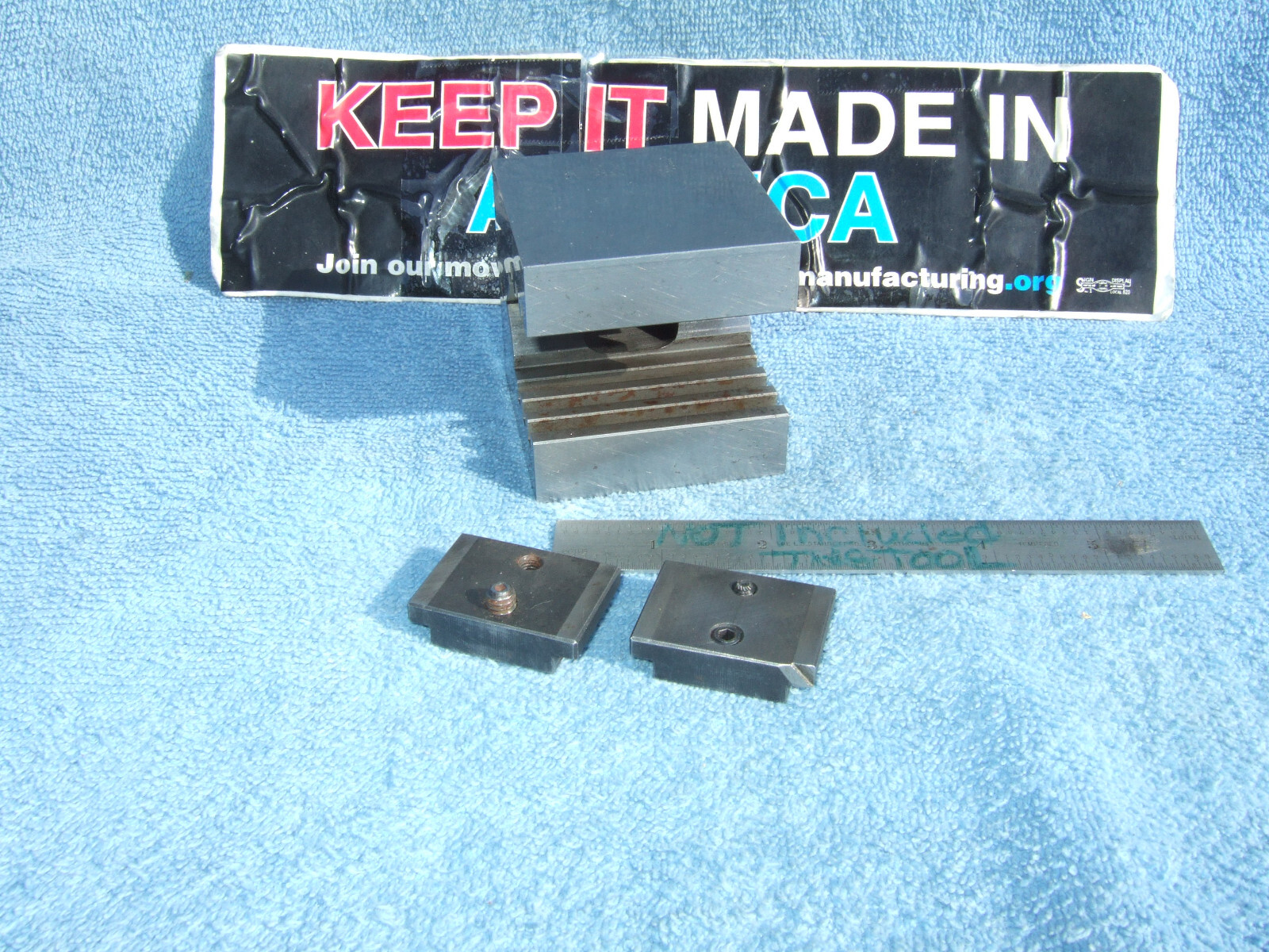 HERMANN SCHMIDT UCV W/CLAMP SQUARE GRIND V-BLOCK TOOLMAKER MACHINIST USED