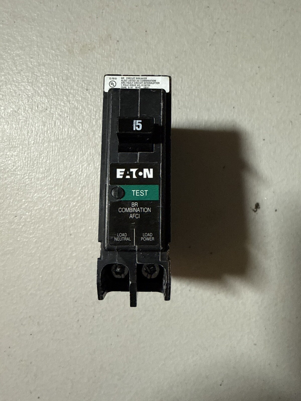 Eaton BRP115AF 120/240V 15A Single Phase Circuit Breaker