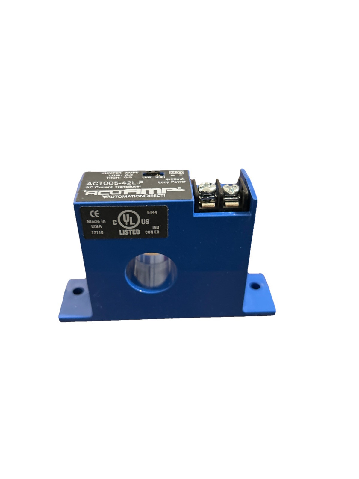 Automation Direct ACUAMP AC Current Transducer ACT005-42L-F (4-20mA Output)