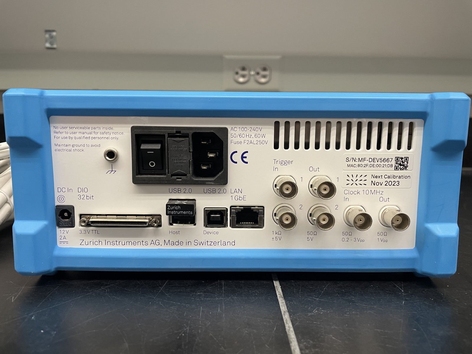 New Zurich Instruments MFIA 500 kHz Impedance Analyzer, 1 mOhm to 1 TOhm