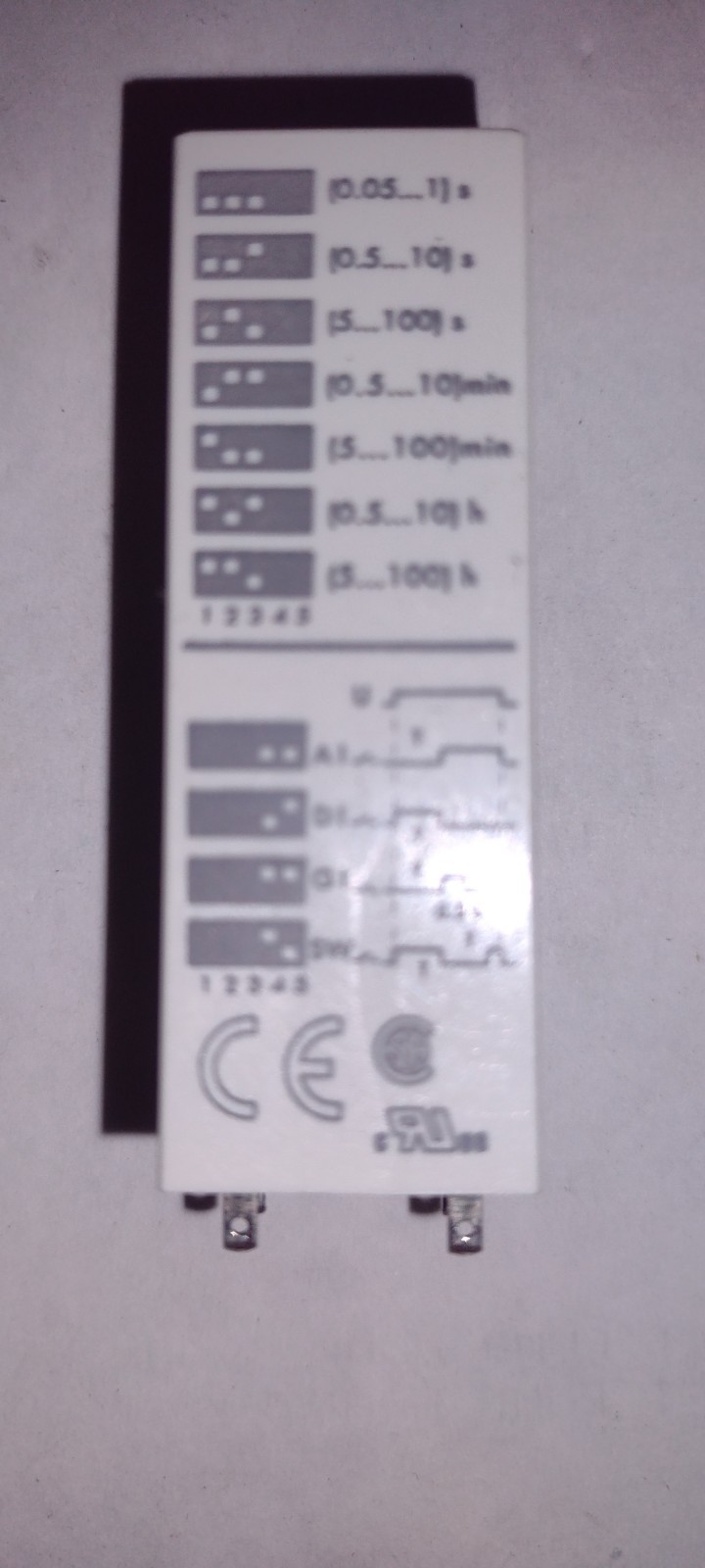 Finder 85.02.0.125.0000 Timer, 120v Coil, DPDT, Ranges .05 Sec To 100 Hours