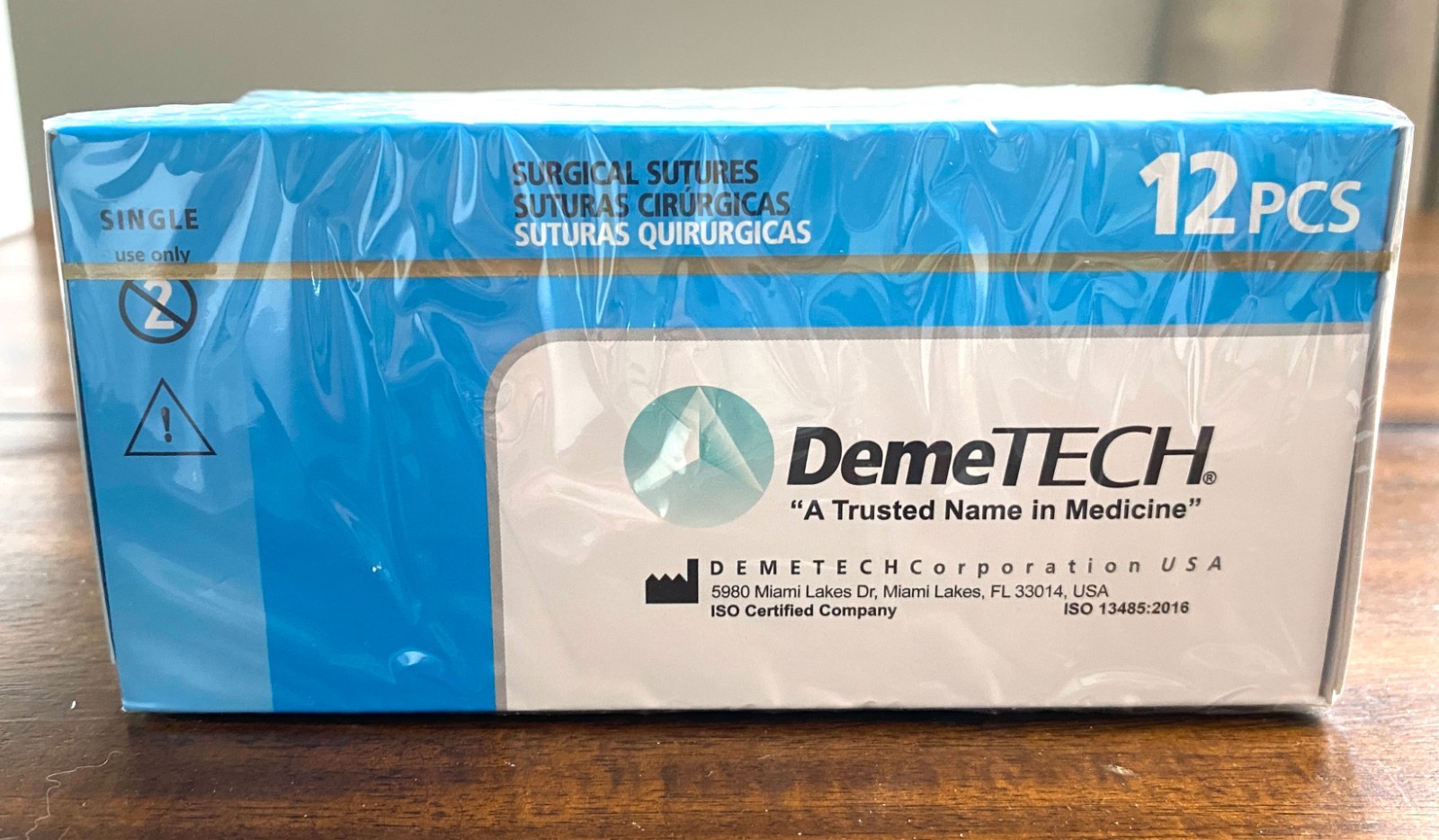 DemeTECH DemeSILK 6-0 Silk Surgical Sutures DT-639 12 PCS Exp 09/2028 Sealed